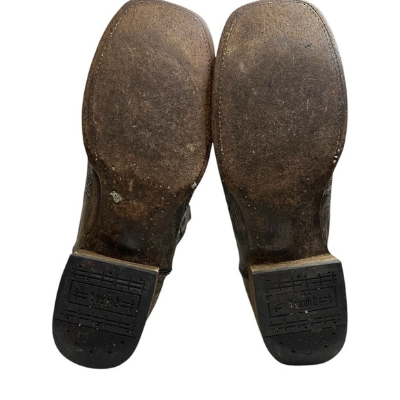 Stylish Brown and Black Cowboy Boots main image 13